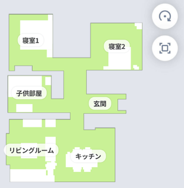 ルンバのマッピング地図