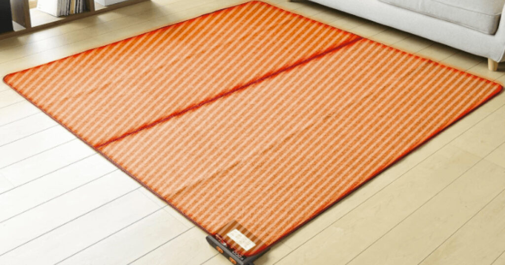火事の心配がない暖房器具(ホットカーペット)