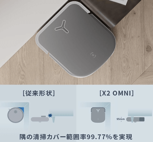 X2OMNIの掃除性能